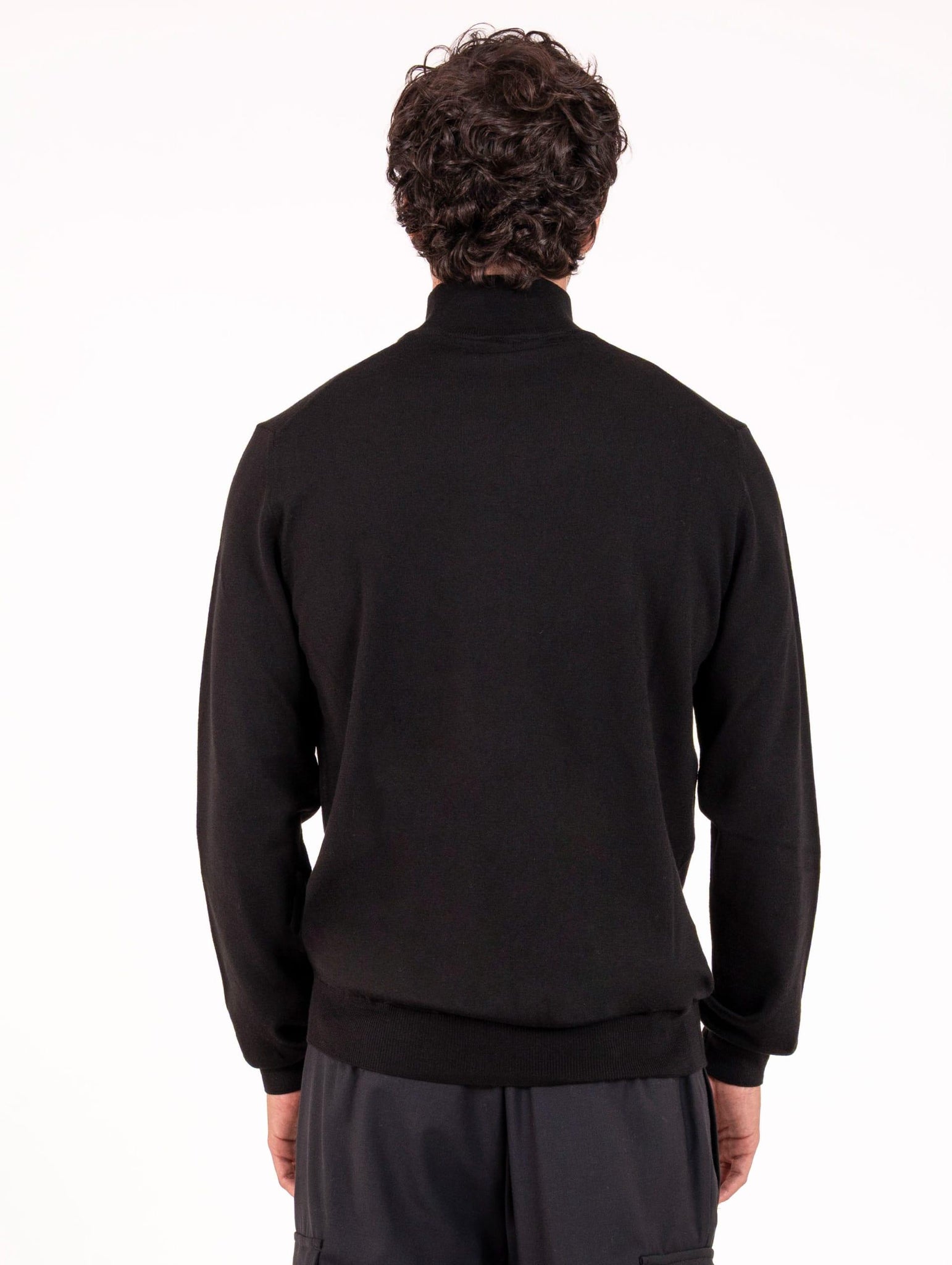 Lupetto Zanieri in Lana Merycash Nero CG-LPU-21018010 Zanieri