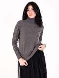 Rollkragenpullover Alpha Studio aus reinem Kaschmir Grau