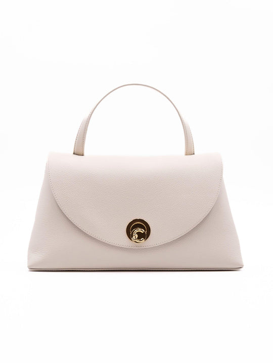 Borsa Nikla Medium Coccinelle in Pelle Martellata Perla