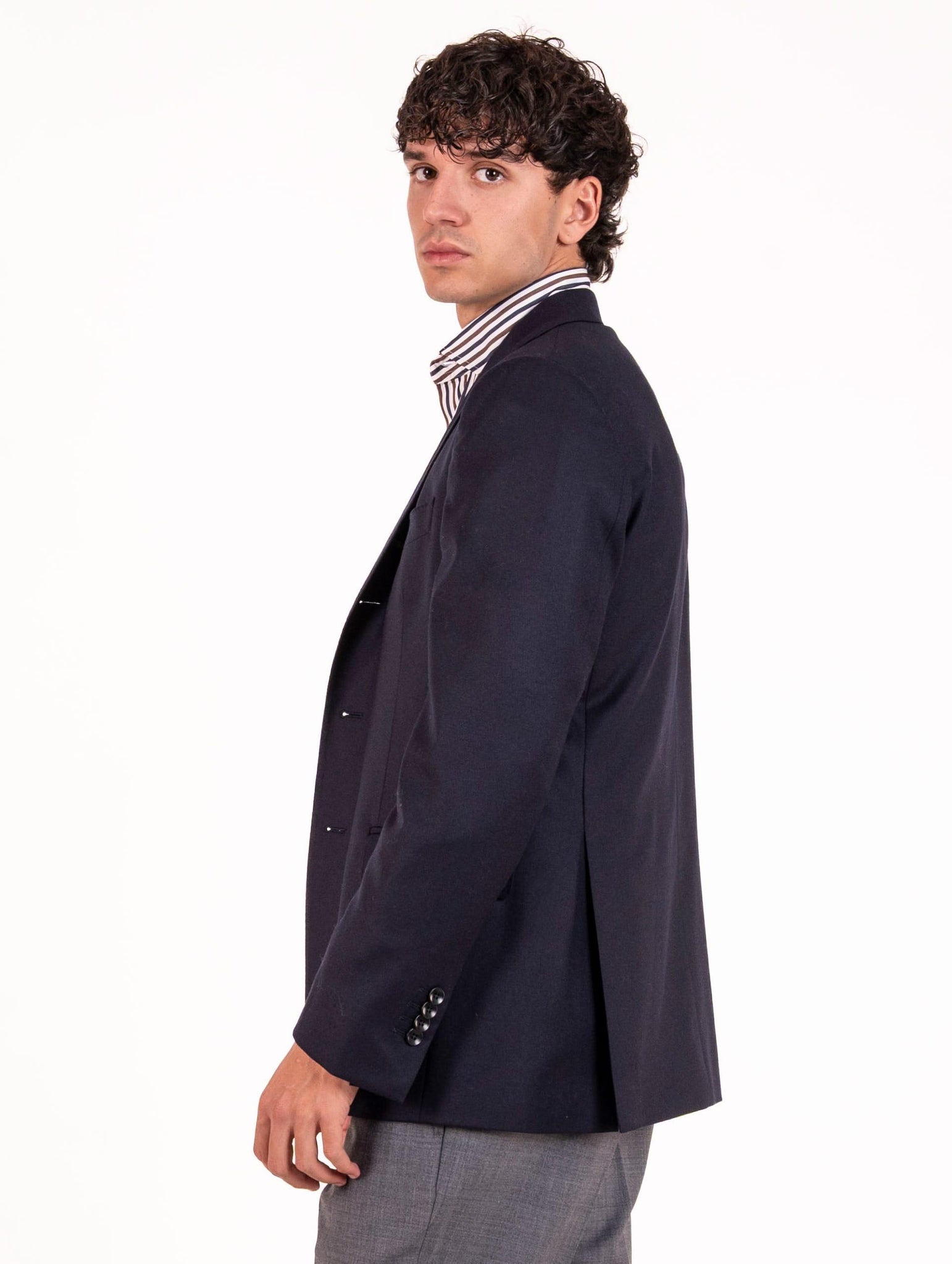 Giacca Sartoriale Four Stroke Tessuto Loro Piana Australis Super 150's Merinos Blu Notte ATENE3/12702458 Four Stroke