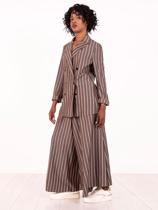 Gonna Pantalone Myths Stripes Marrone e Bianco