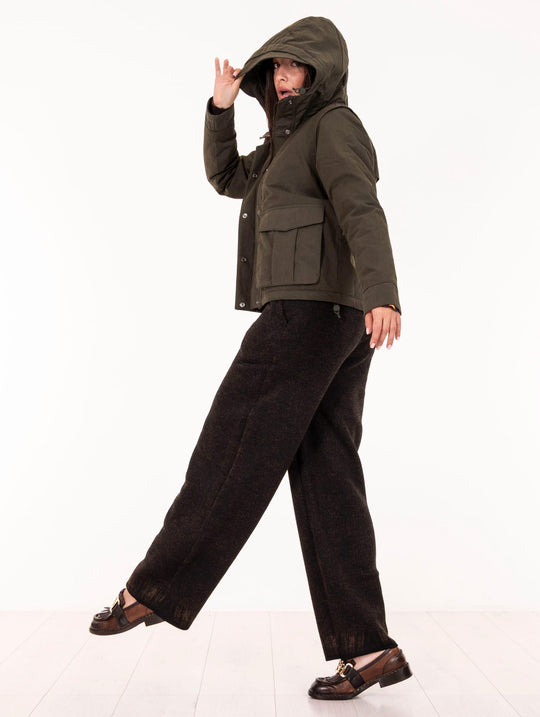 Parka K-Way Ideler Cotton Feel Militärgrün