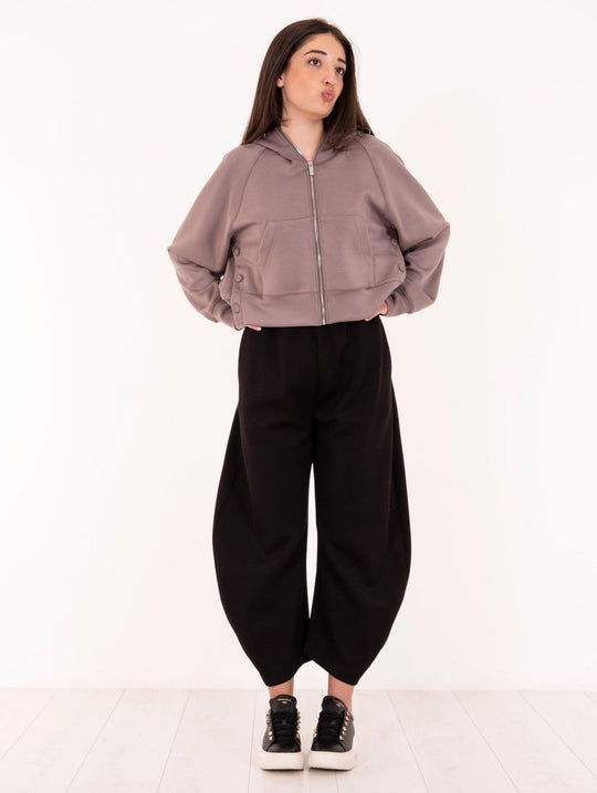 Pantalone Balloon Meimeij in Viscosa Nero