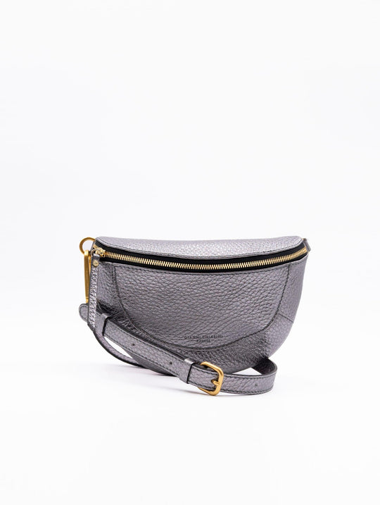 Marsupio Brooke Gianni Chiarini in Pelle Martellata Argento