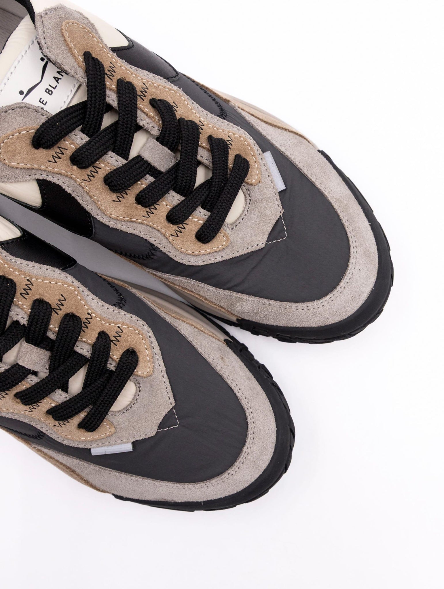 Sneakers Club Act Voile Blanche in Suede e Nylon Grigio e Beige CLUBACTMSUEDE/NYLON Voile Blanche