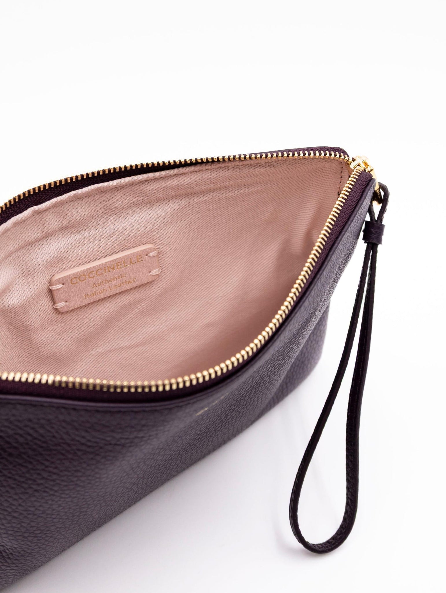 Pochette Alias Coccinelle in Pelle Martellata Prugna E5PJ5190201V87 Coccinelle