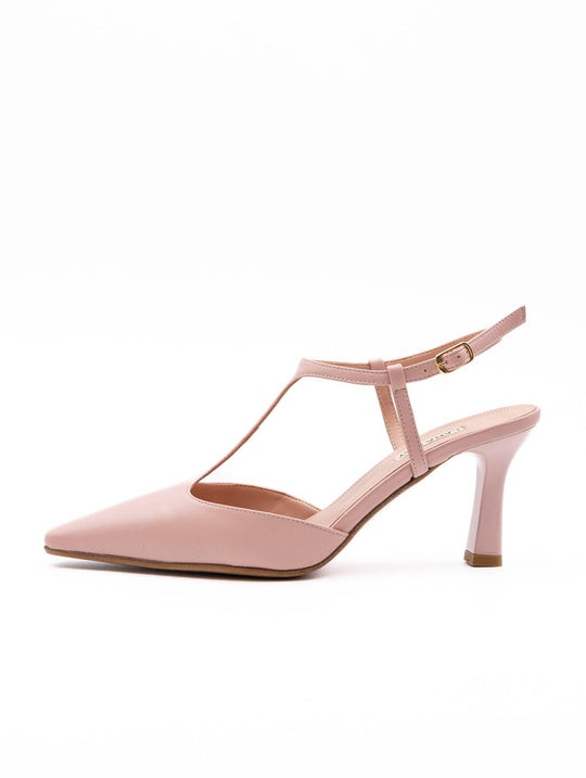 Decollete Lara May in Pelle Cipria