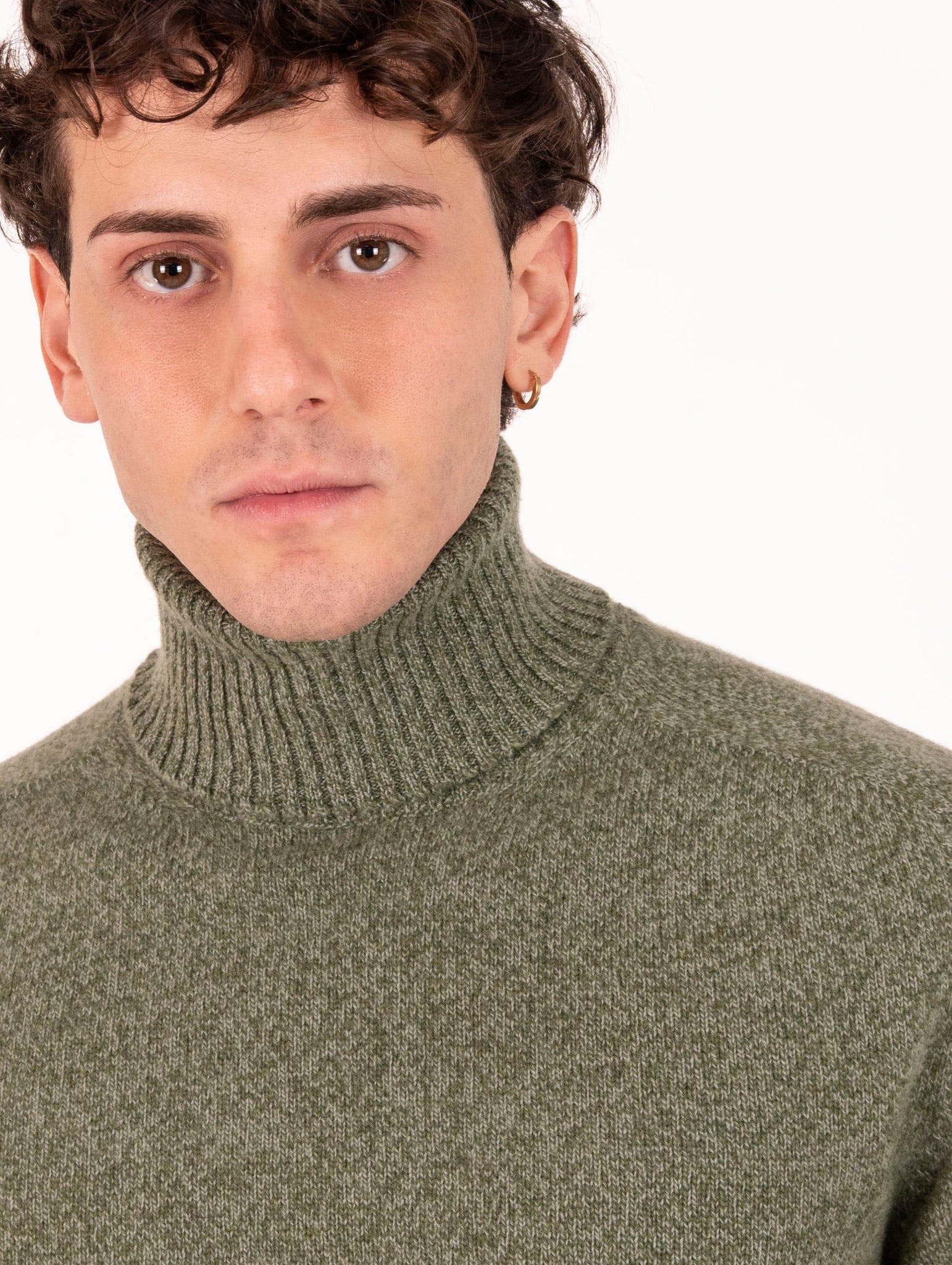 Dolce Vita Zanieri in Lana Cashmere Verde Melange CG-DVU-350152654 Zanieri