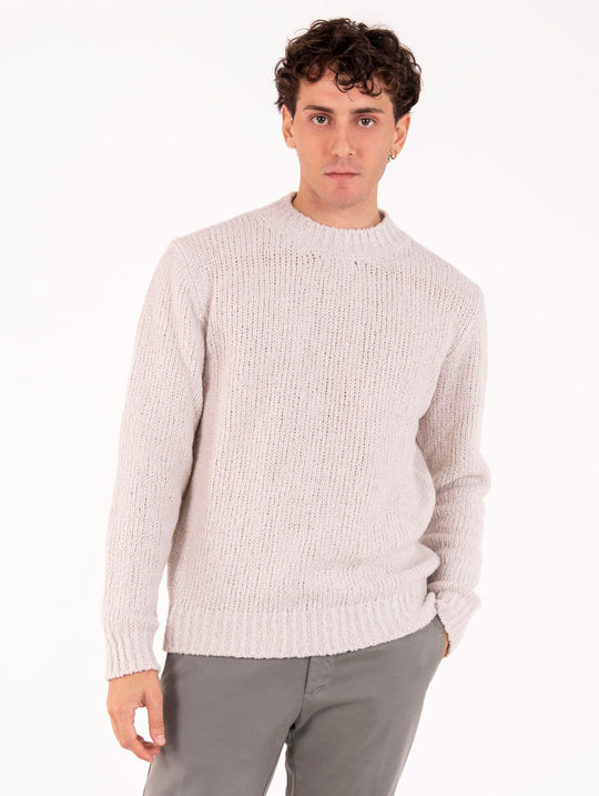 Daniele Fiesoli Pullover aus extrafeiner Merinowolle in Mastix