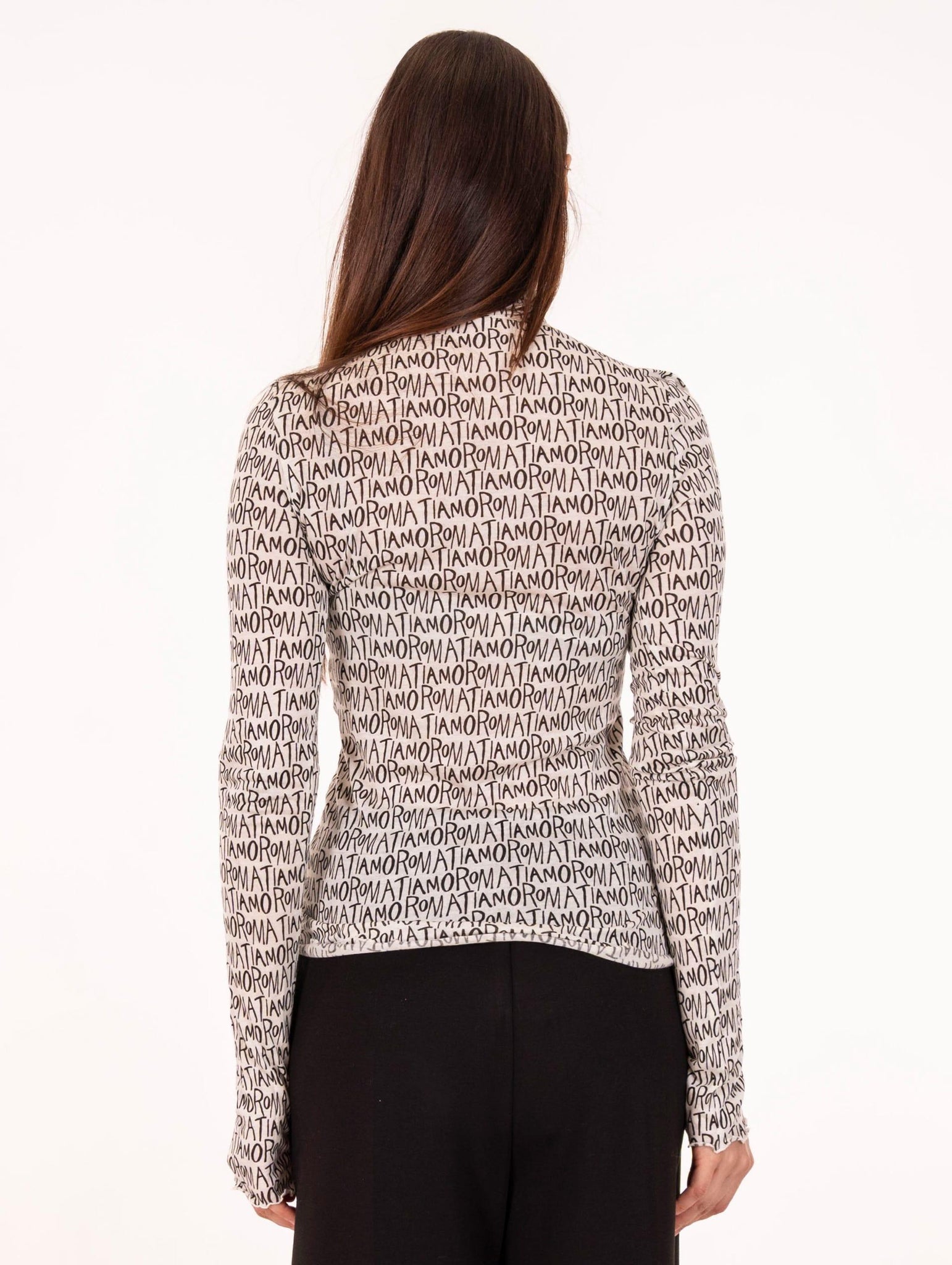 Dolcevita Alysi in Jersey Roma Panna Caffè e Nero 165420A5031CITY Alysi