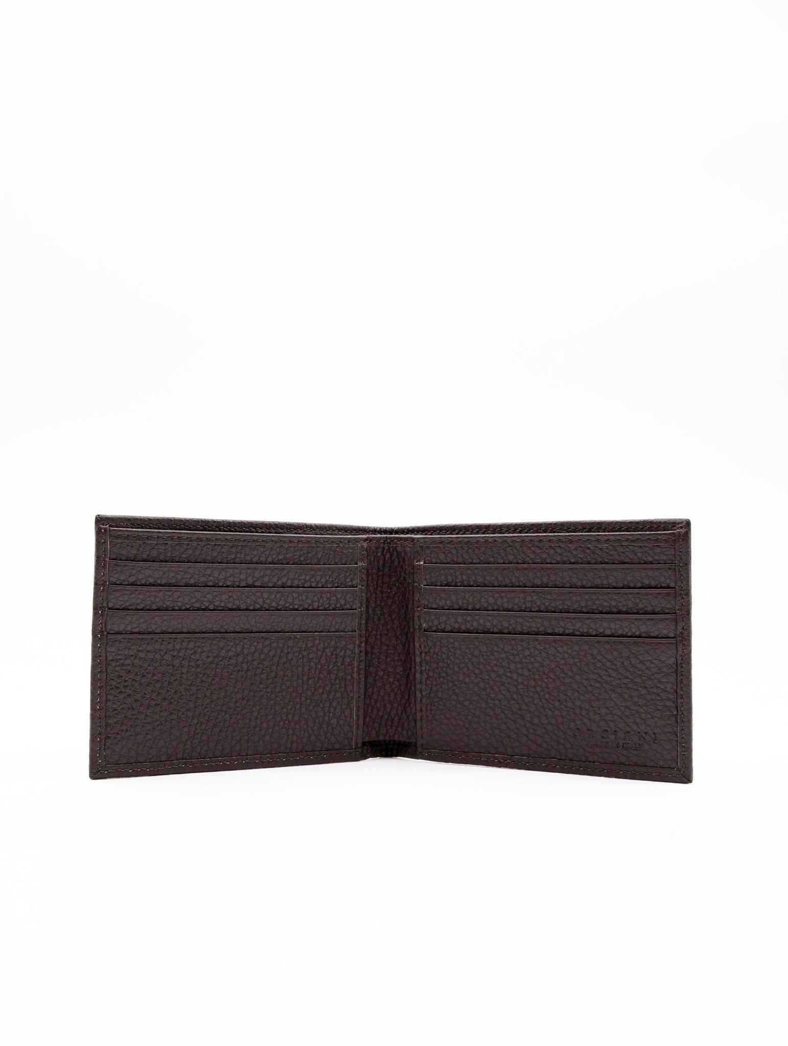 Portafoglio Micron Orciani in Pelle Martellata Ebano SU0112MICEBA Orciani