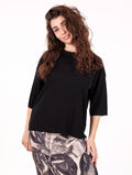 Pullover White Wise aus Viskose Schwarz