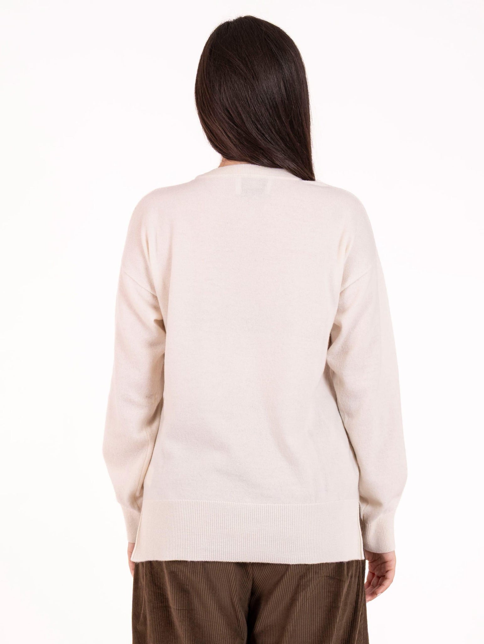 Maglia Alpha Studio in Lana Latte AD-4170C2003 Alpha Studio