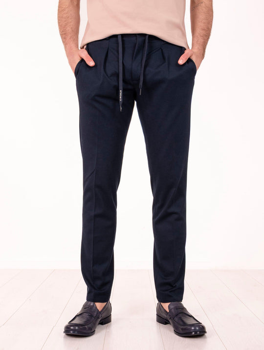 Pantalone Circolo 1901 in Cotone Piquet Navy