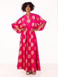 Gonna Donatella Four Stroke in Cotone Fucsia e Oro