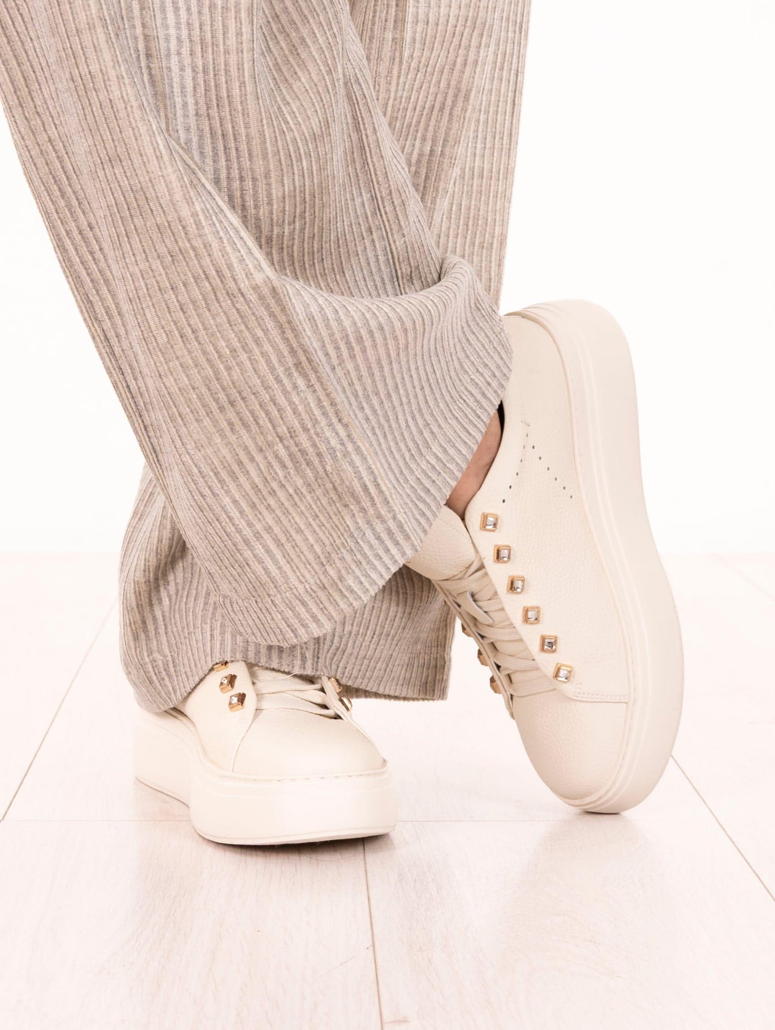 Sneakers Platform Emanuelle Vee Avorio 452P-503-15-P13IVORY Emanuelle Vee