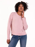 Pull Daniele Fiesoli in Pura Lana Merinos Rosa