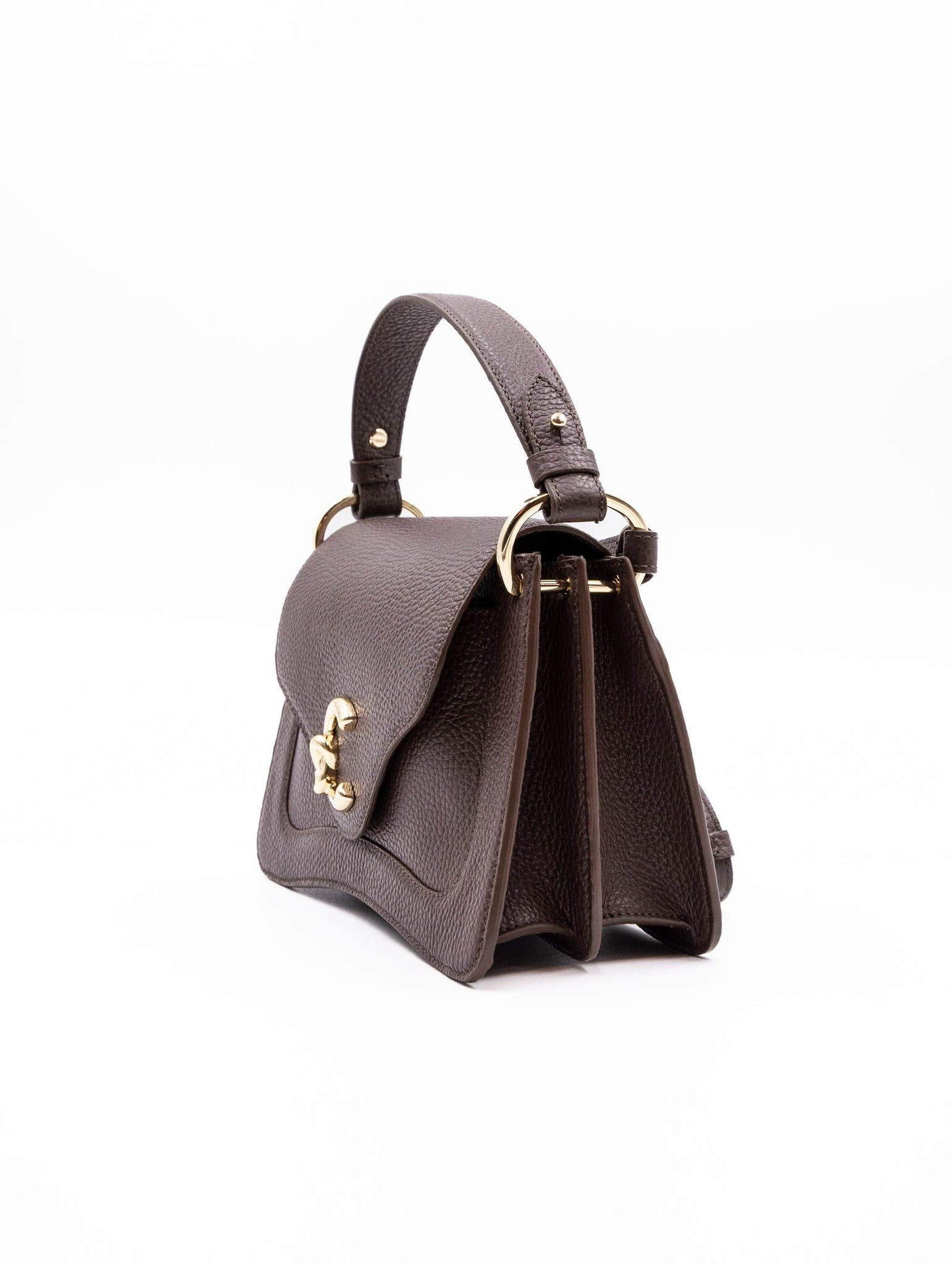 Borsa C-Me Coccinelle in Pelle Martellata Marrone E1SSL180201W20 Coccinelle