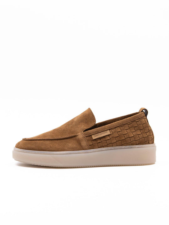 Lysa Kjore Project Moccasins in Cognac Suede Leather