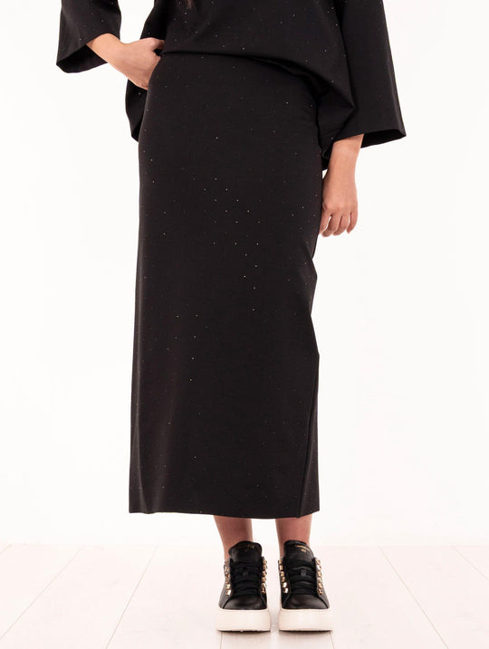 Gonna Meimeij Scuba Black Rhinestone