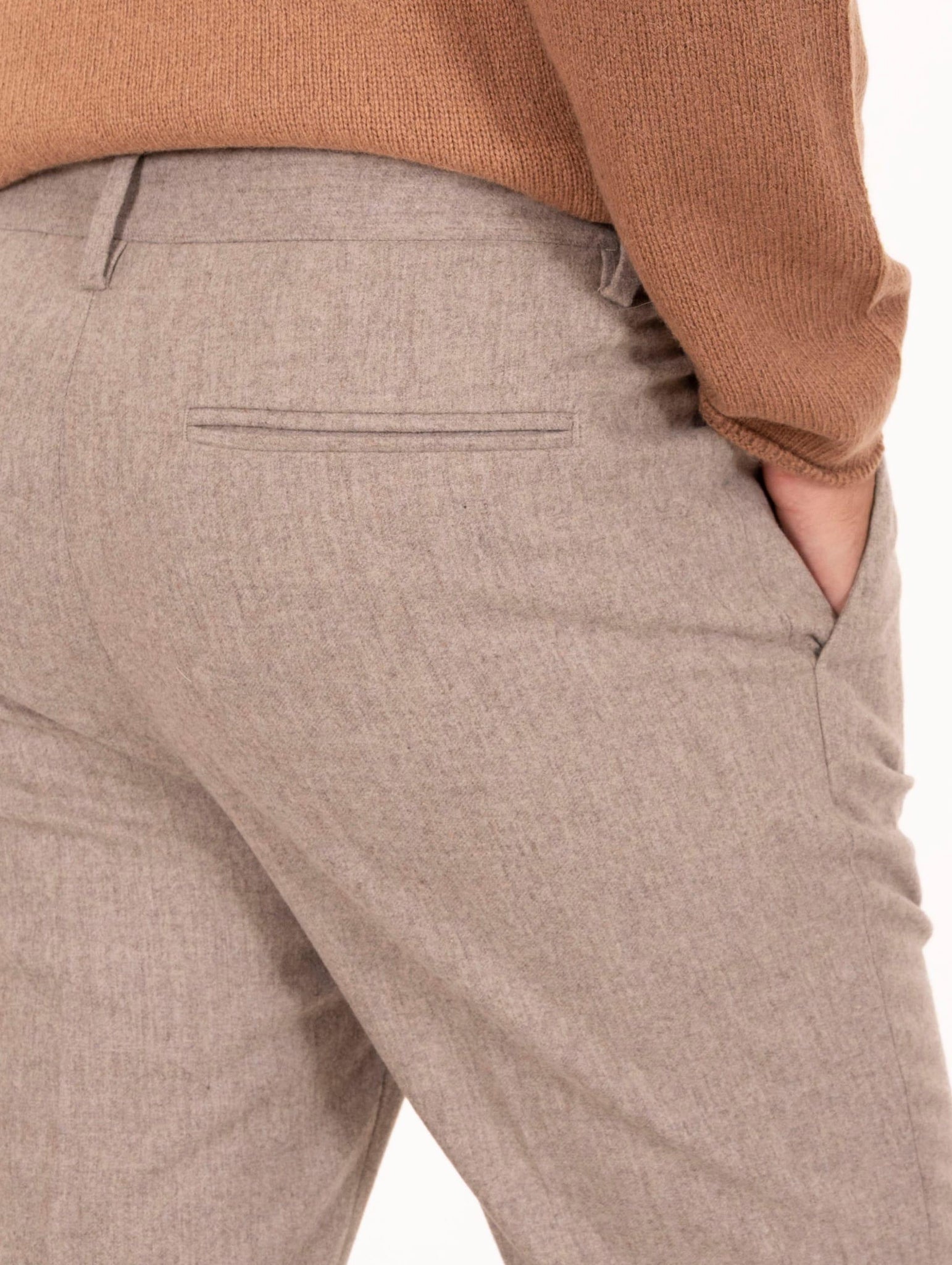 Pantalone Devorè in Misto Lana Corda Melange DVR47C-W21080518 Devore