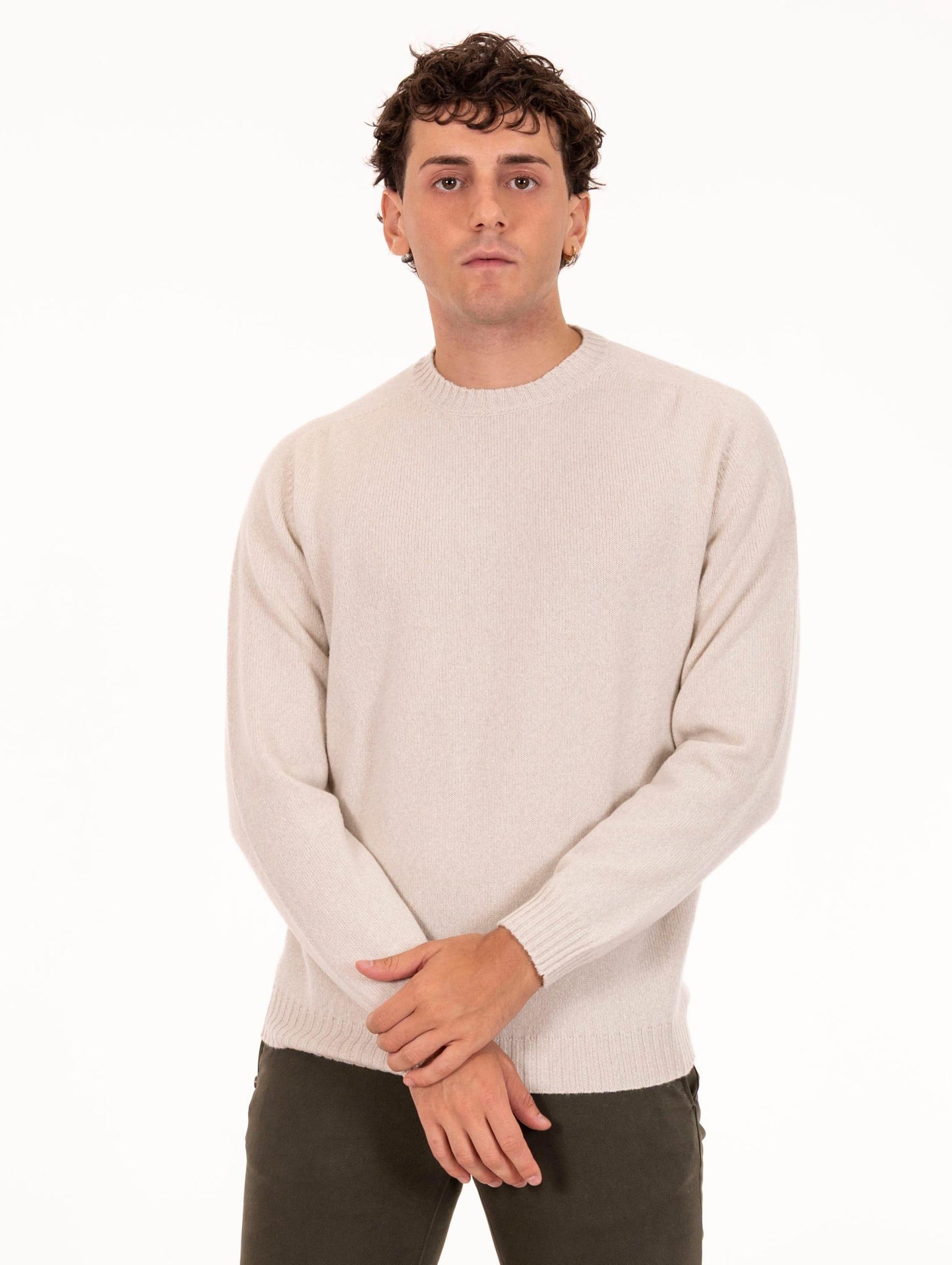 Girocollo Zanieri in Lana Cashmere Corda Melange CG-GRU-350152574 Zanieri