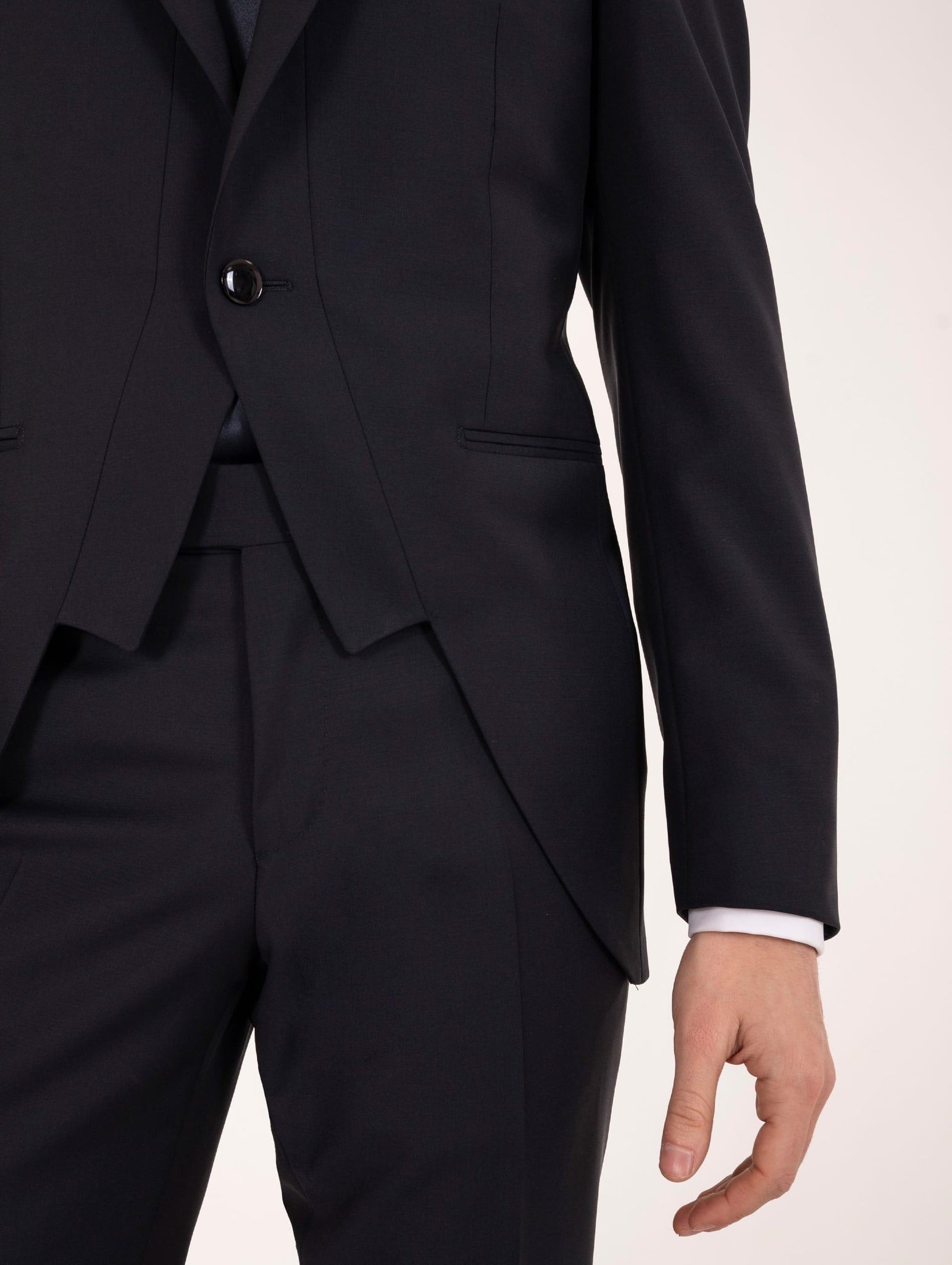 Abito da Cerimonia Spencer Luigi Bianchi Mantova in Lana Vergine e Mohair Blu 503/04343100 Luigi Bianchi Mantova