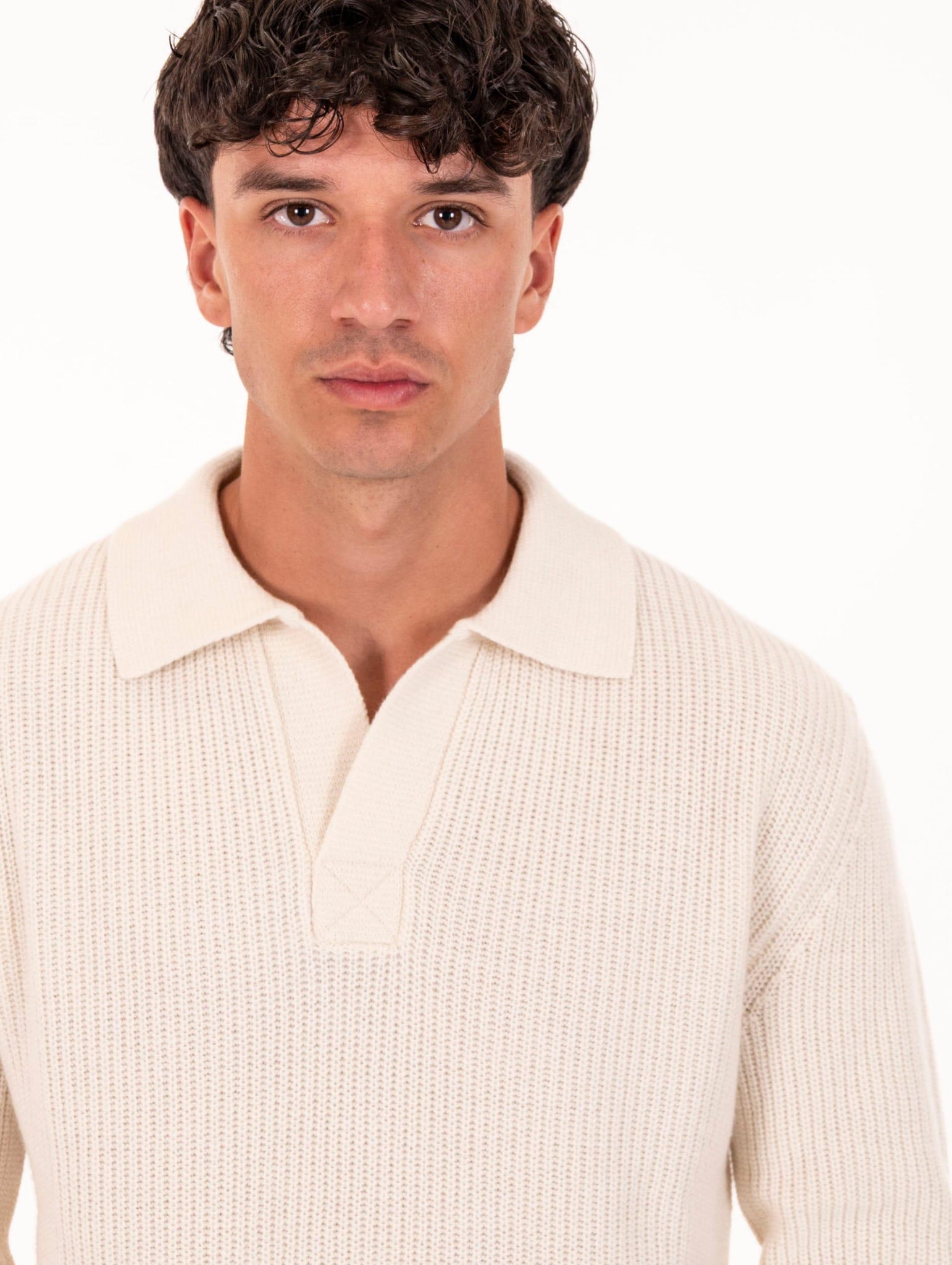 Polo Capri Daniele Fiesoli in Eco Cashmere Nuvola 3391100 Daniele Fiesoli