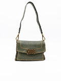 Borsa Agnese Campomaggi con Borchie Verdfe Lago