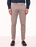 Pantalone Four Stroke by Devore in Cotone e Seta Fango