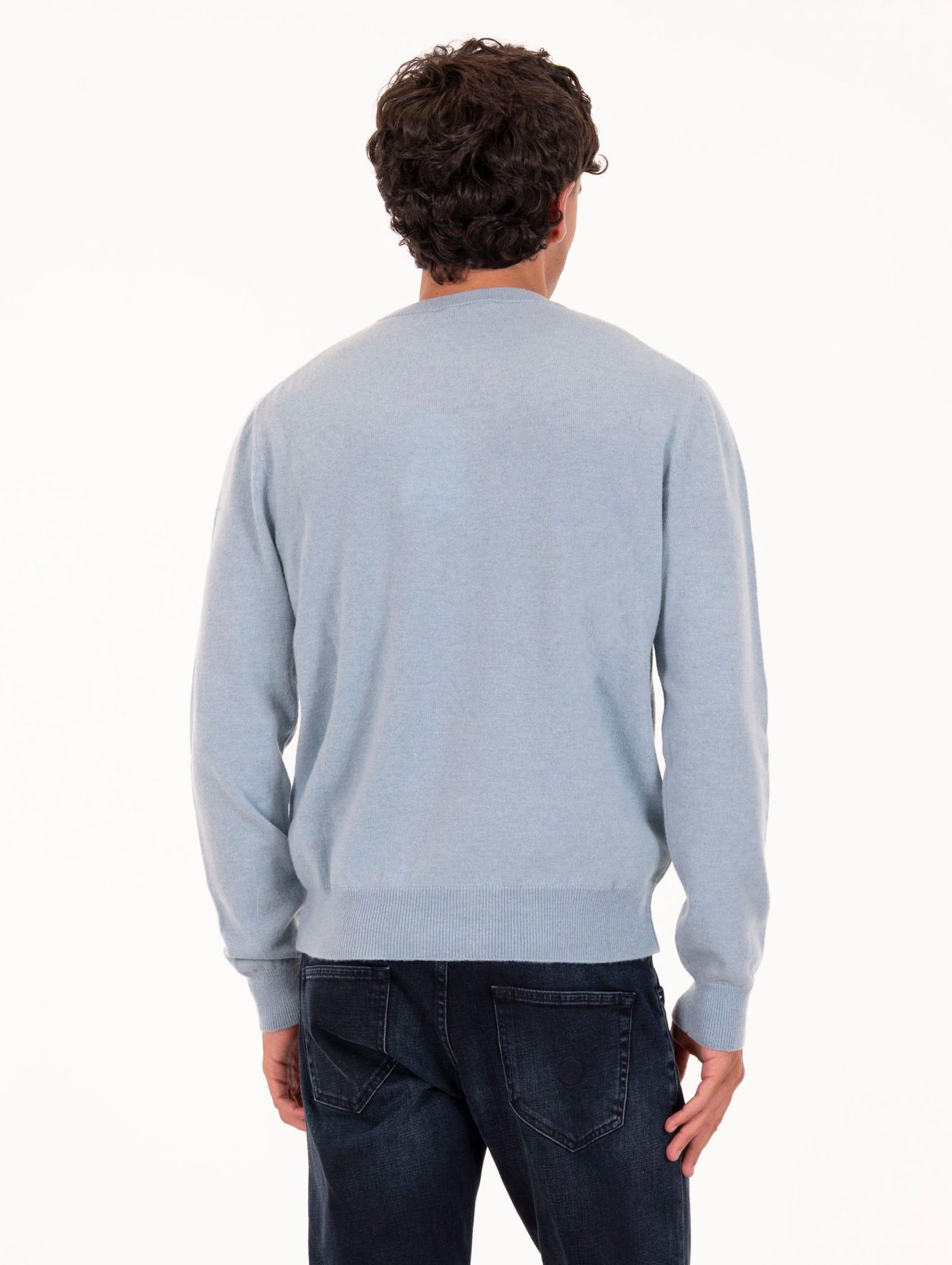 Girocollo Daniele Fiesoli in Cashmere Azzurro Genista 336005 Daniele Fiesoli