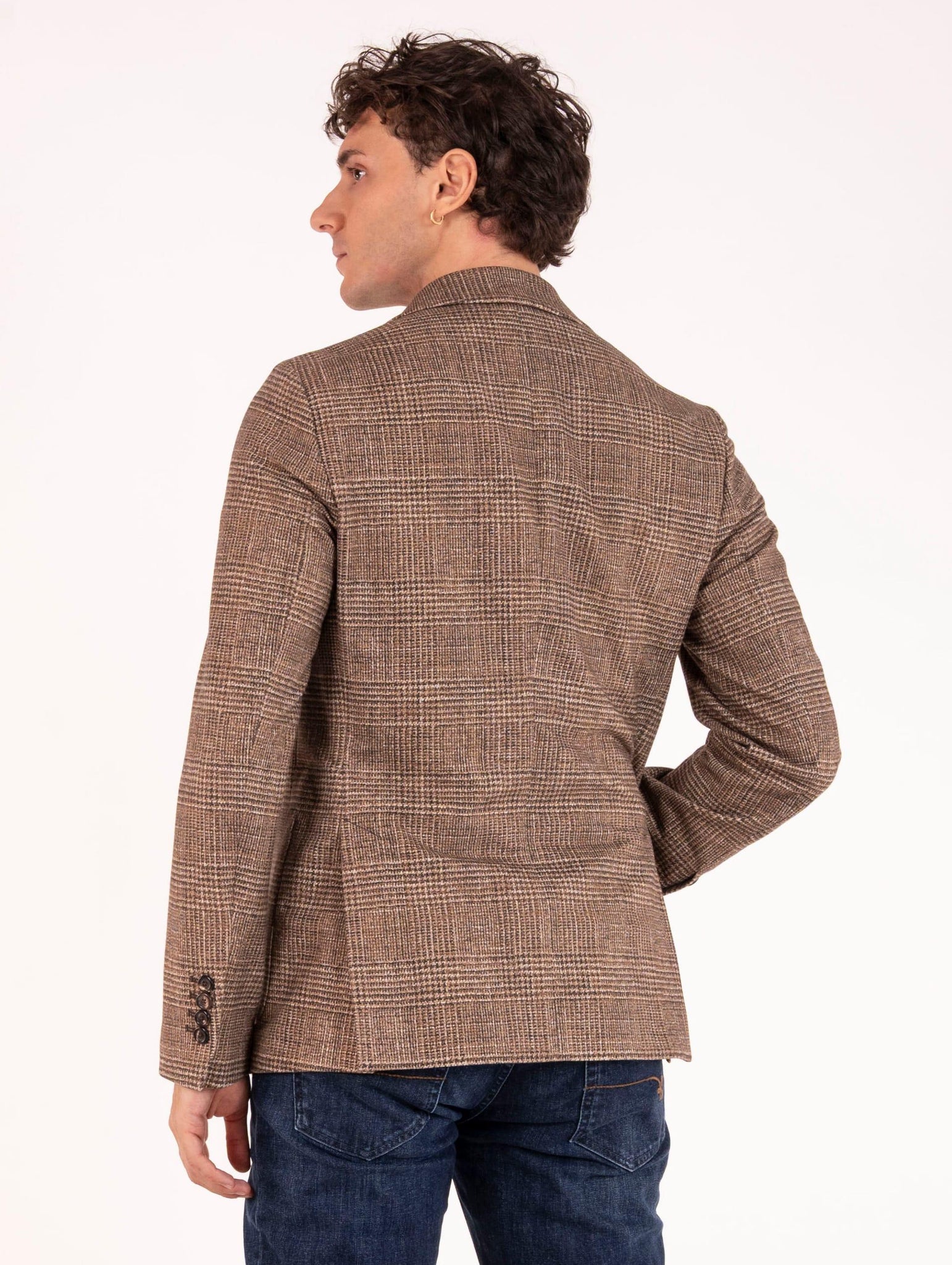 Giacca Circolo 1901 in Cotone Check Nocciola CN5028CORTE Circolo 1901