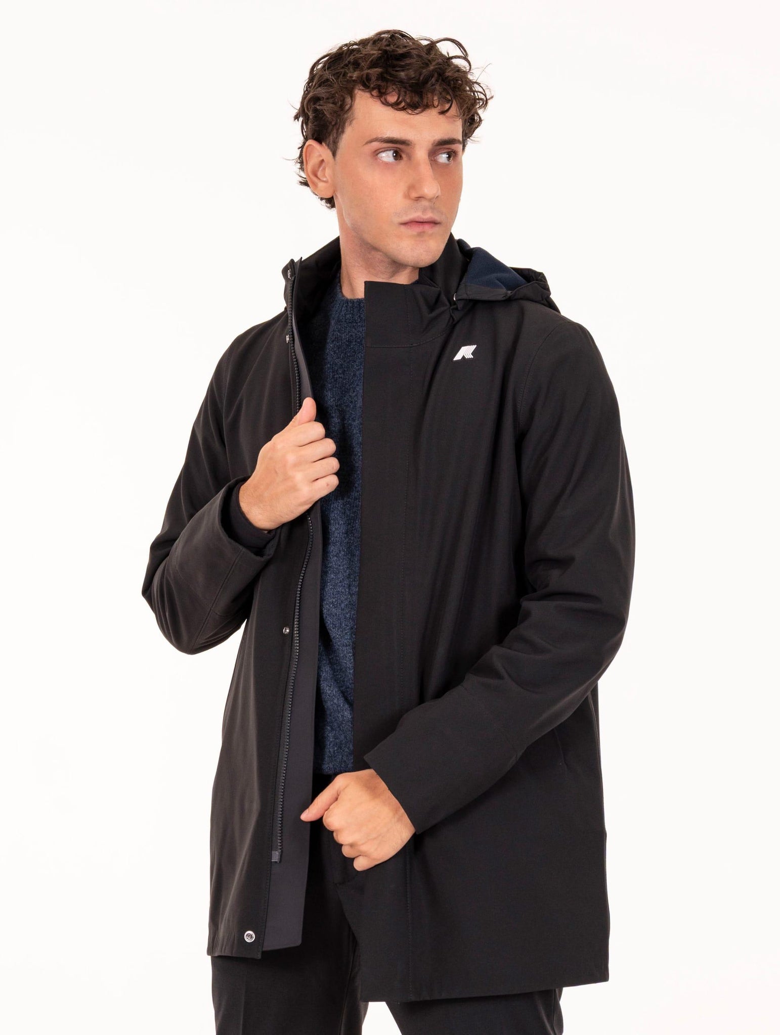 Parka Duke K-Way in Tessuto Tecnico Blu K6116YWA3C K-Way