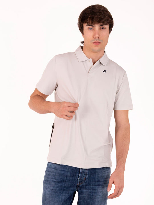 Polo Decouvrir K-Way in Tessuto Tecnico Beige