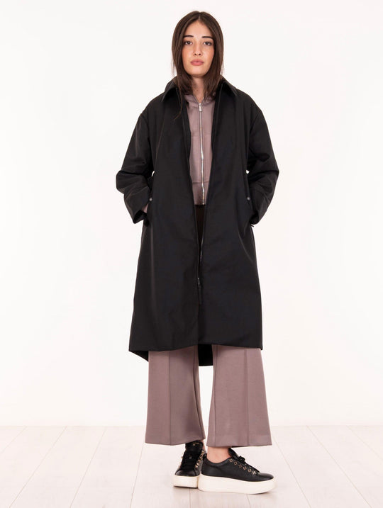 Cappotto Nami People of Shibuya in Lana Tecnica Nero