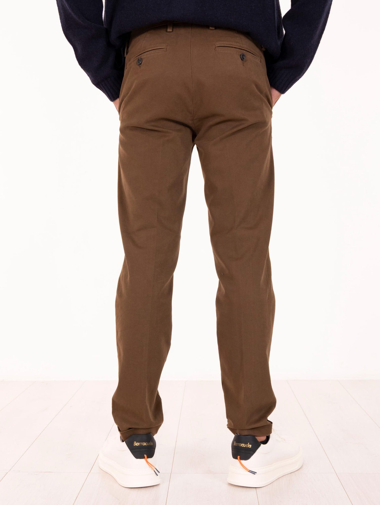 Pantalone Re-Hash in Cotone e Tencel Tabacco P2492417JM4604 Re-Hash