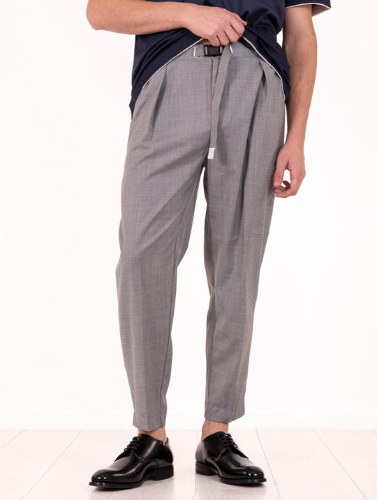 Pantalone White Sand in Misto Lana Grigio Melange
