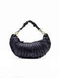 Borsa Luna Campomaggi in Pelle Plissettata Blu