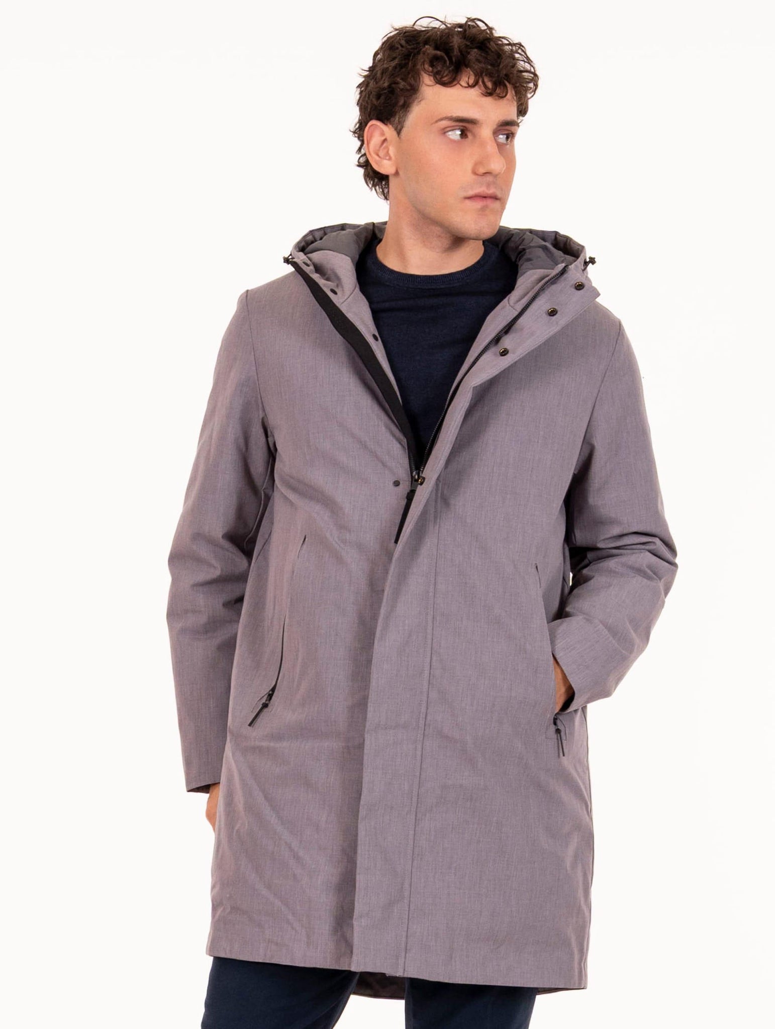 Parka Tedori People of Shibuya in Tessuto Tecnico Grigio TEDORIPM941950 People of Shibuya