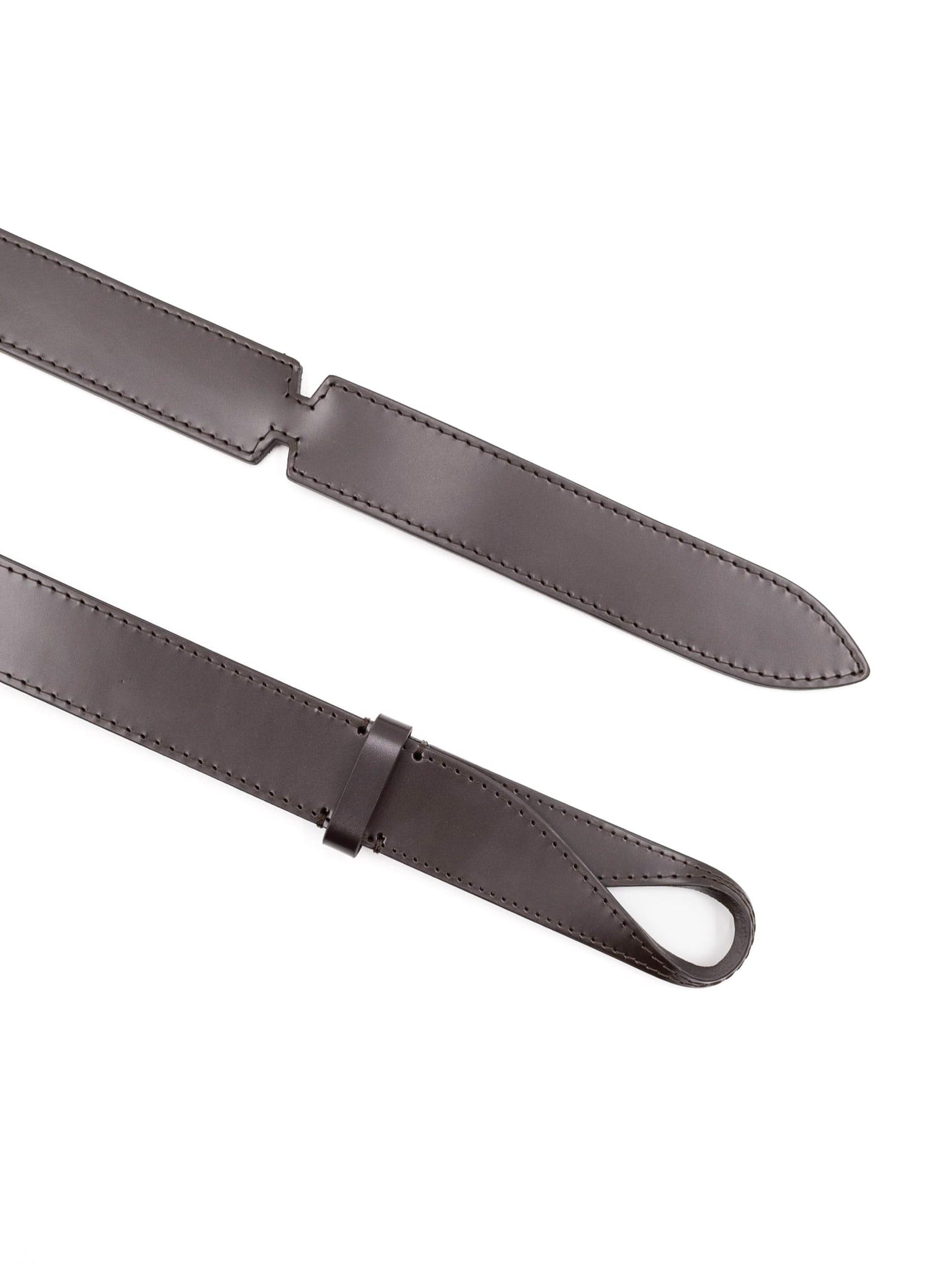 Cintura Nobuckle Orciani in Pelle Blade Code T. di Moro NB0112-CAFT.MORO Orciani