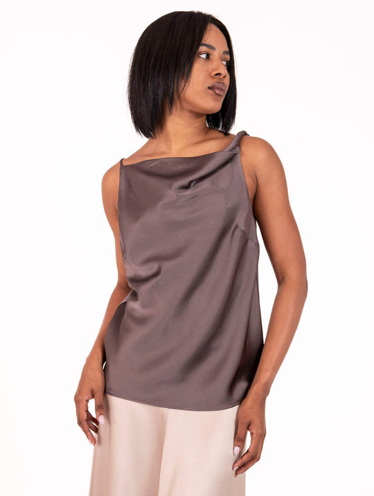 Top Alysi Satin Schlamm