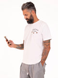 T-shirt Inspired By a True Story in Puro Cotone Bianco Latte
