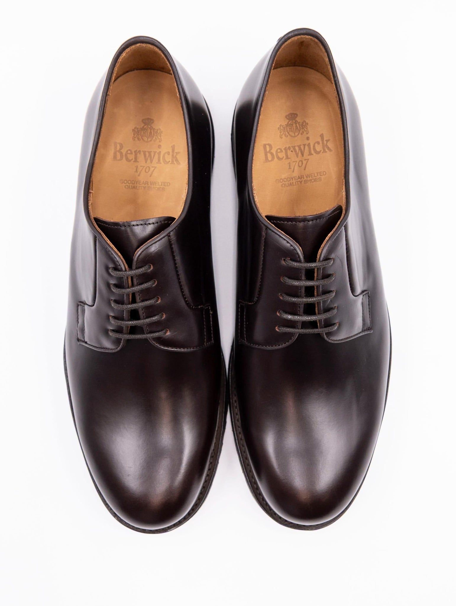 Derby Goodyear Berwick 1707 Fondo Gomma in Pelle Marrone 5635HO768ROISMARRON Berwick 1707