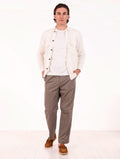 Cardigan Eleventy Milano Platinum aus Baumwolle Weiß