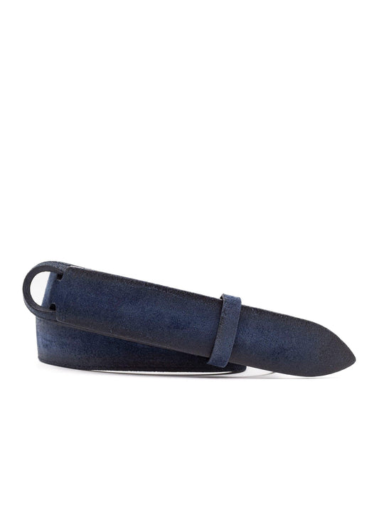 Cintura Nobuckle Orciani in Suede Cloudy Blu