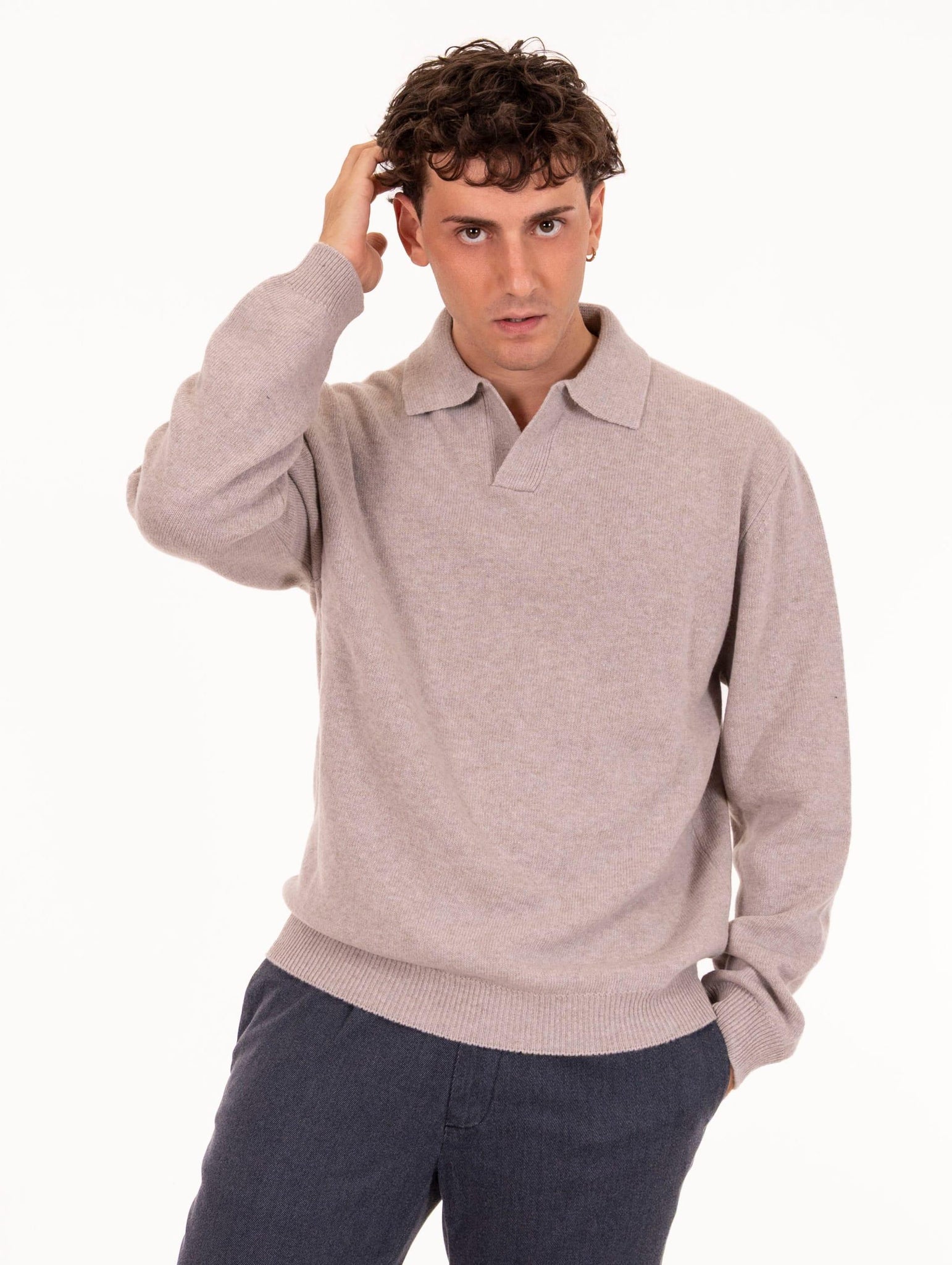 Polo Capri Daniele Fiesoli in Lana Merino Ultrafine Corda 007310 Daniele Fiesoli