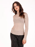 Rollkragenpullover White Wise Mischkaschmir extrafein Creme