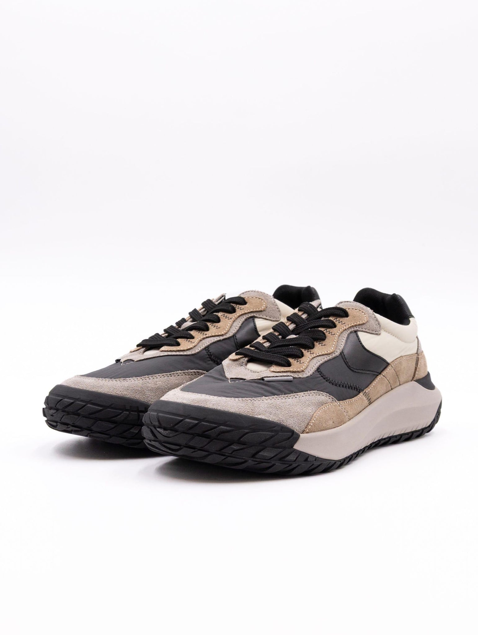 Sneakers Club Act Voile Blanche in Suede e Nylon Grigio e Beige CLUBACTMSUEDE/NYLON Voile Blanche