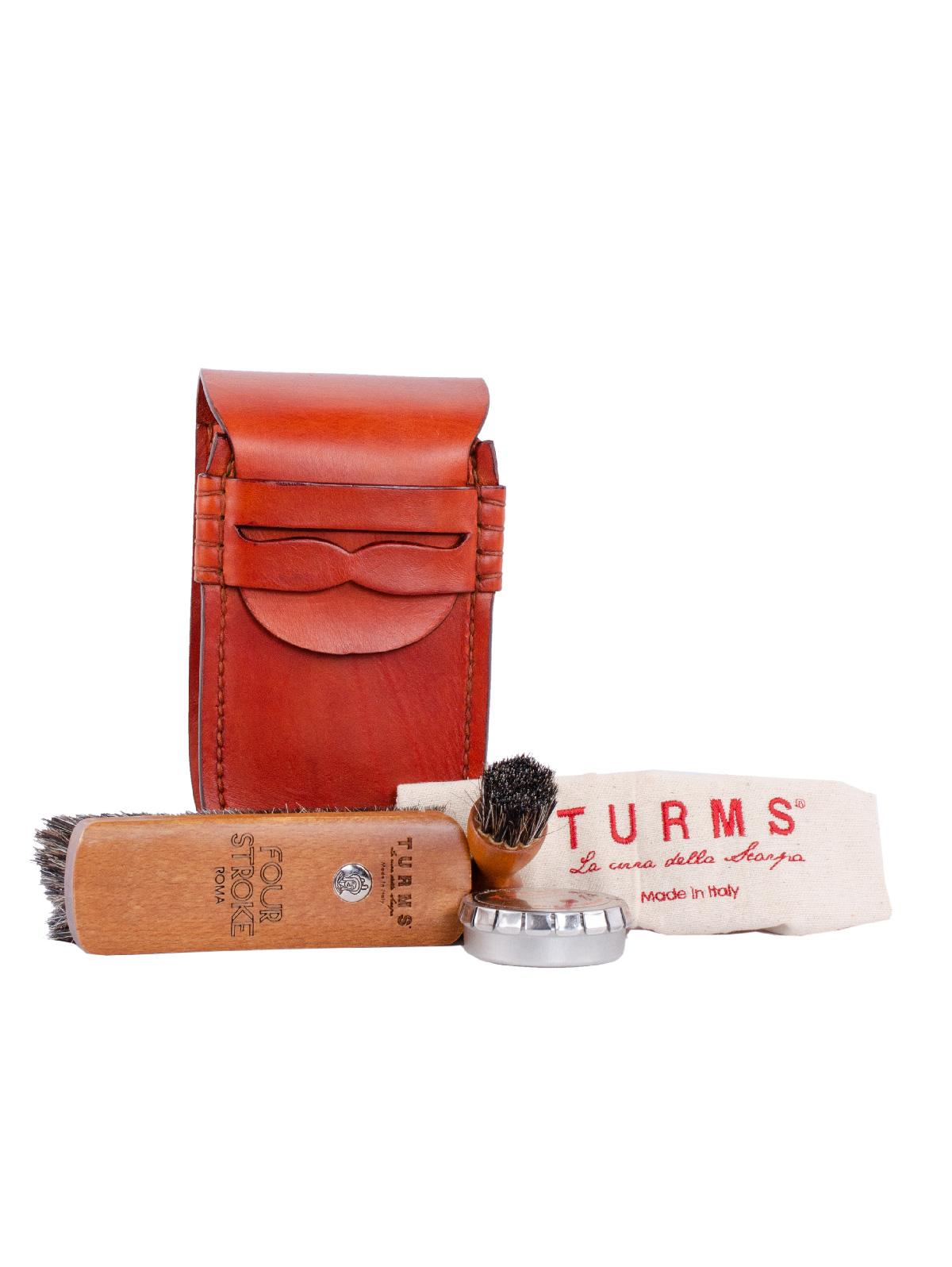 Set Turms In Pelle Turms MINI LEATHER TRAVELROSSO Turms