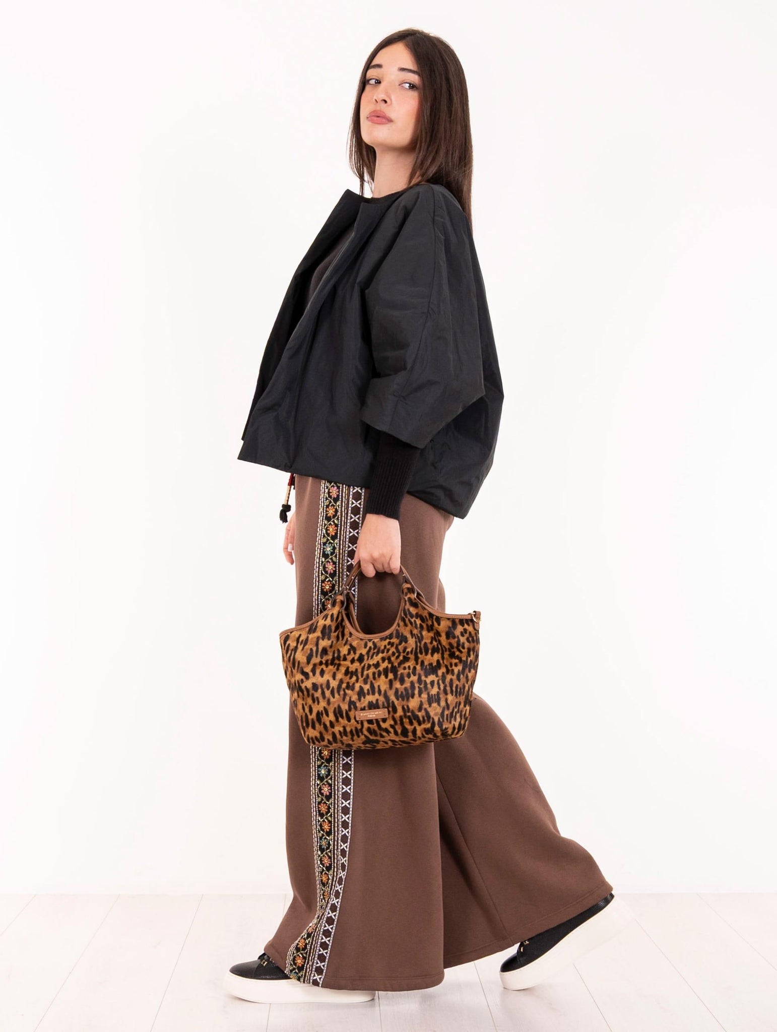 Giacca Meimeij in Tessuto Tecnico Nera M5FJ09100 Meimeij